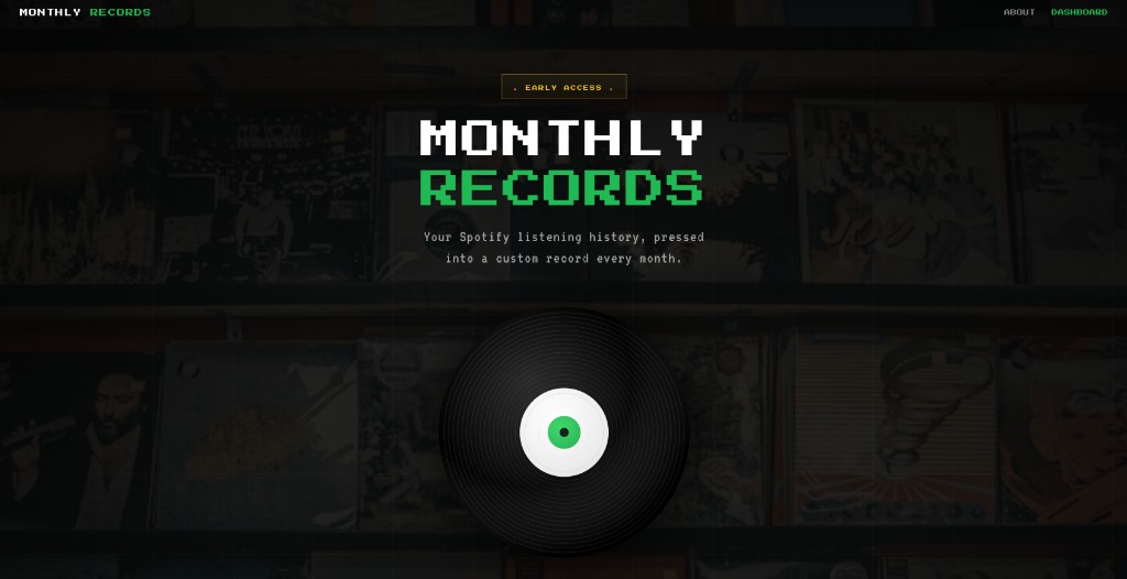Monthly Records – Spotify Listening History