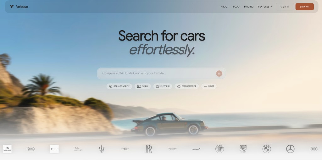 Vehique – AI Car Shopping Platform